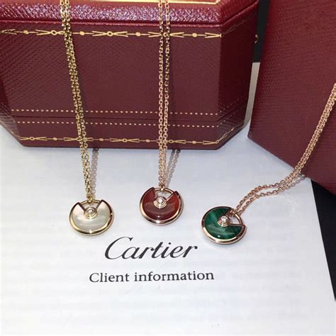 cartier amulette necklace replica|cartier necklace one diamond.